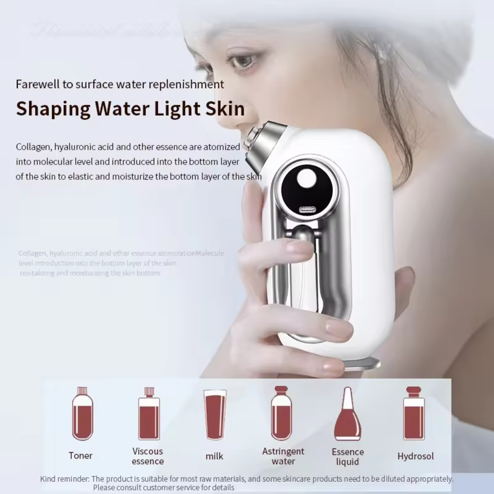Portable Facial Mist Sprayer Oxygen Injector Humidifier Deep Cleansing Skin Beauty Tool