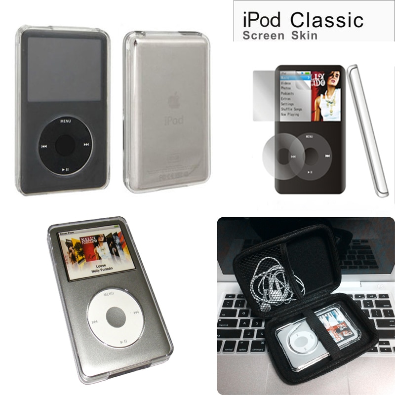 Geschikt voor apple ipod classic 1st generatie 80g 2nd generatie 120g 3rd generatie 160g kristalheldere volledige bescherming