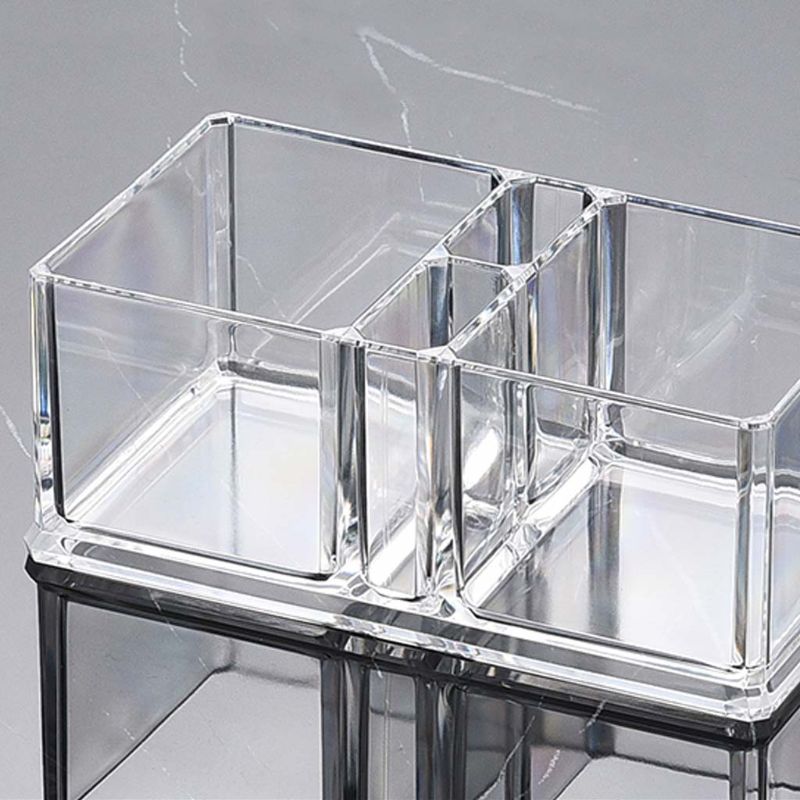 Clear Acrylic Cocktail Napkin Holder Tissue Box Paper Serviette Dispenser Bar Caddy Straws Organiser for Dining Table Home Decor