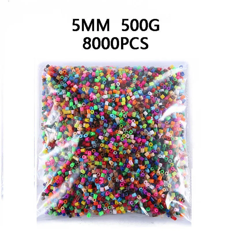 5MM Hama Beads 57 Colors For Choose Kids Education Diy Toys 100% Guarantee Perler Beads: WHITE