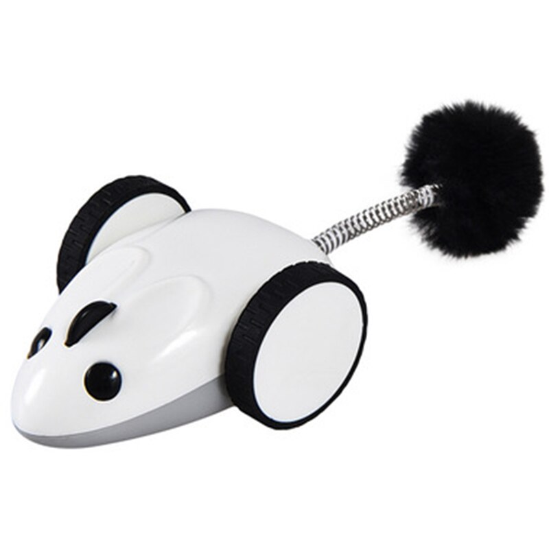 Cat Electric Mouse Racer Automatic Irregular Moving 360 degree Rotation Interactive App Control USB Charging Pet Toys