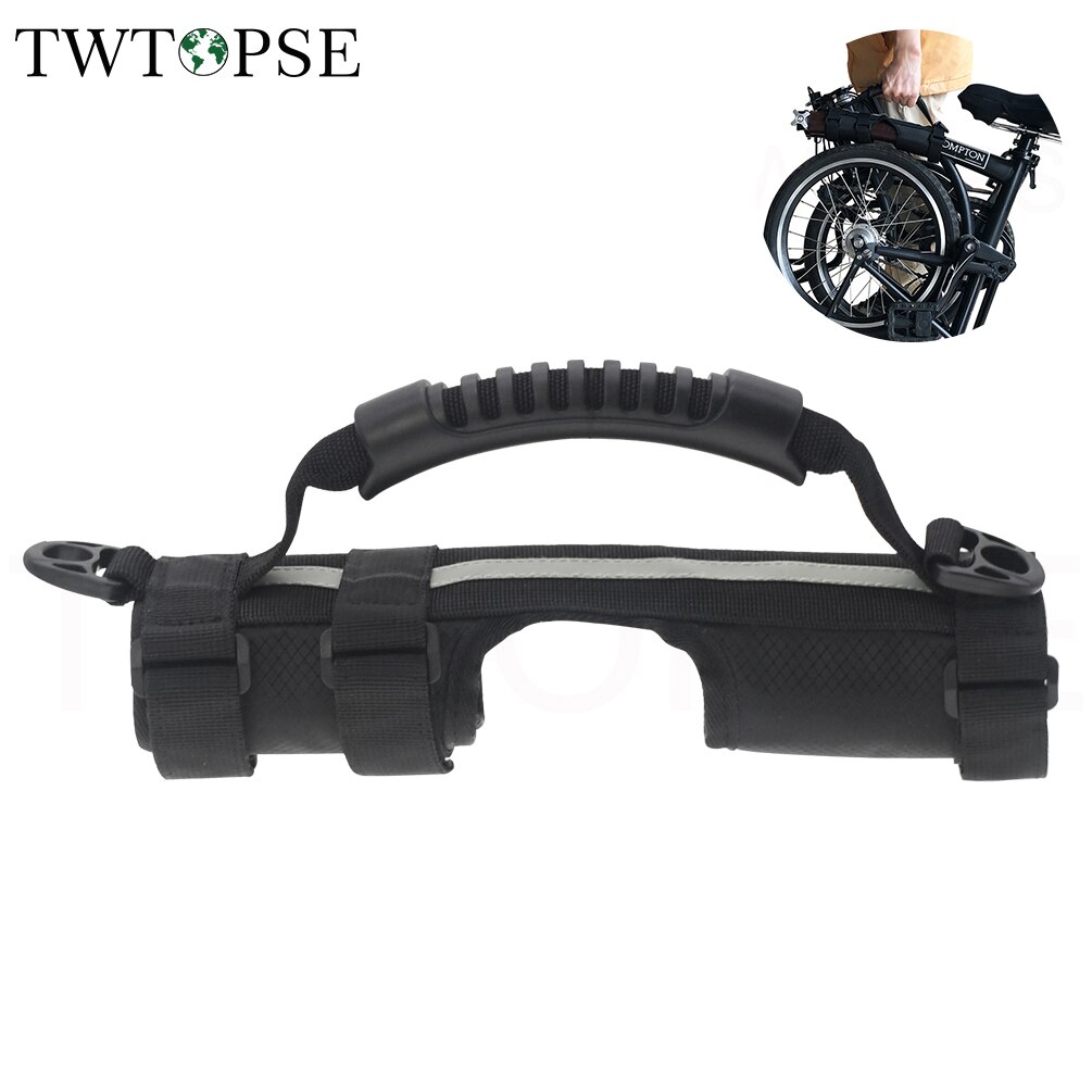 TWTOPSE Bike Frame Handle Carrier For Brompton Folding Bicycle Durable Shoulder Carry Strap Belt 3SIXTY Bike Electric Scooter