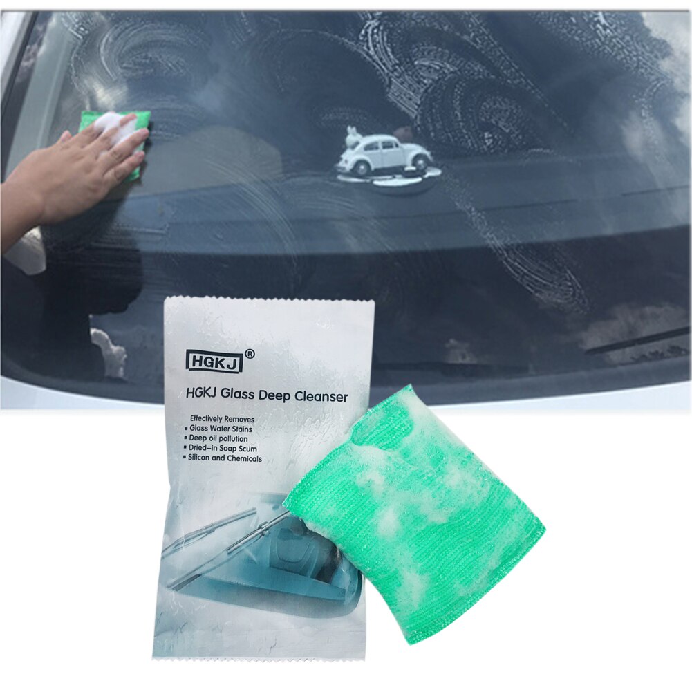 HGKJ – éponge De dégraissage De verre pour voiture, film De nettoyage anti-rayures, dissolvant De Film d'huile
