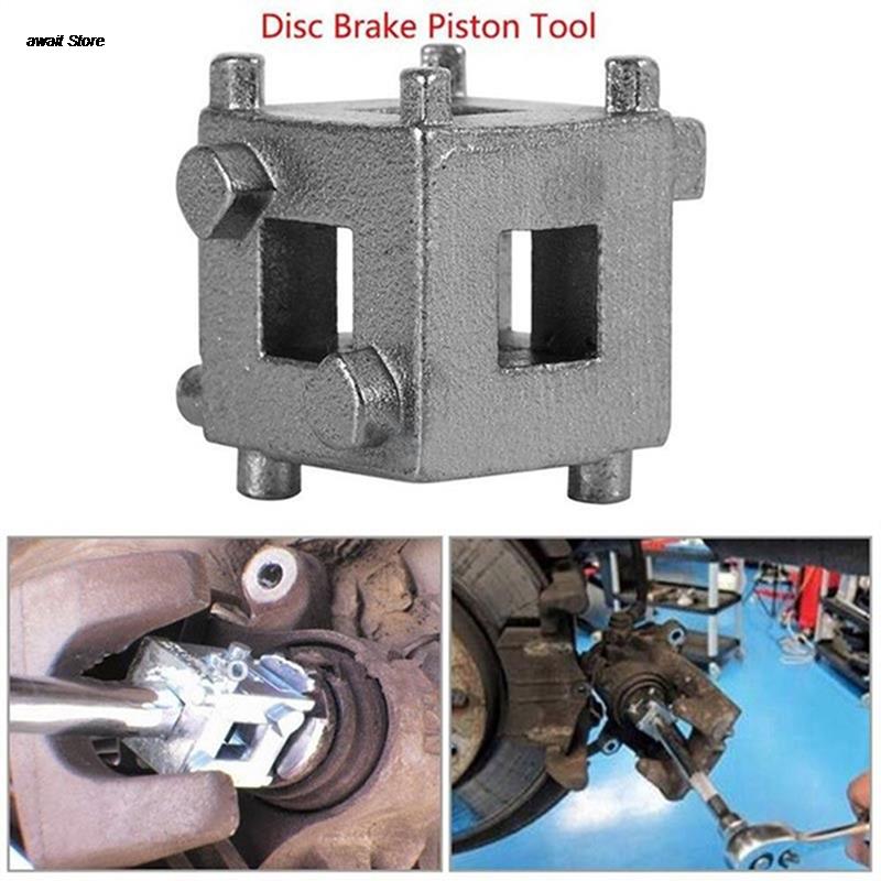 Rear Disc Cube Tool 3/8" Drive Tool Brake Caliper Piston Rewind/Wind Back