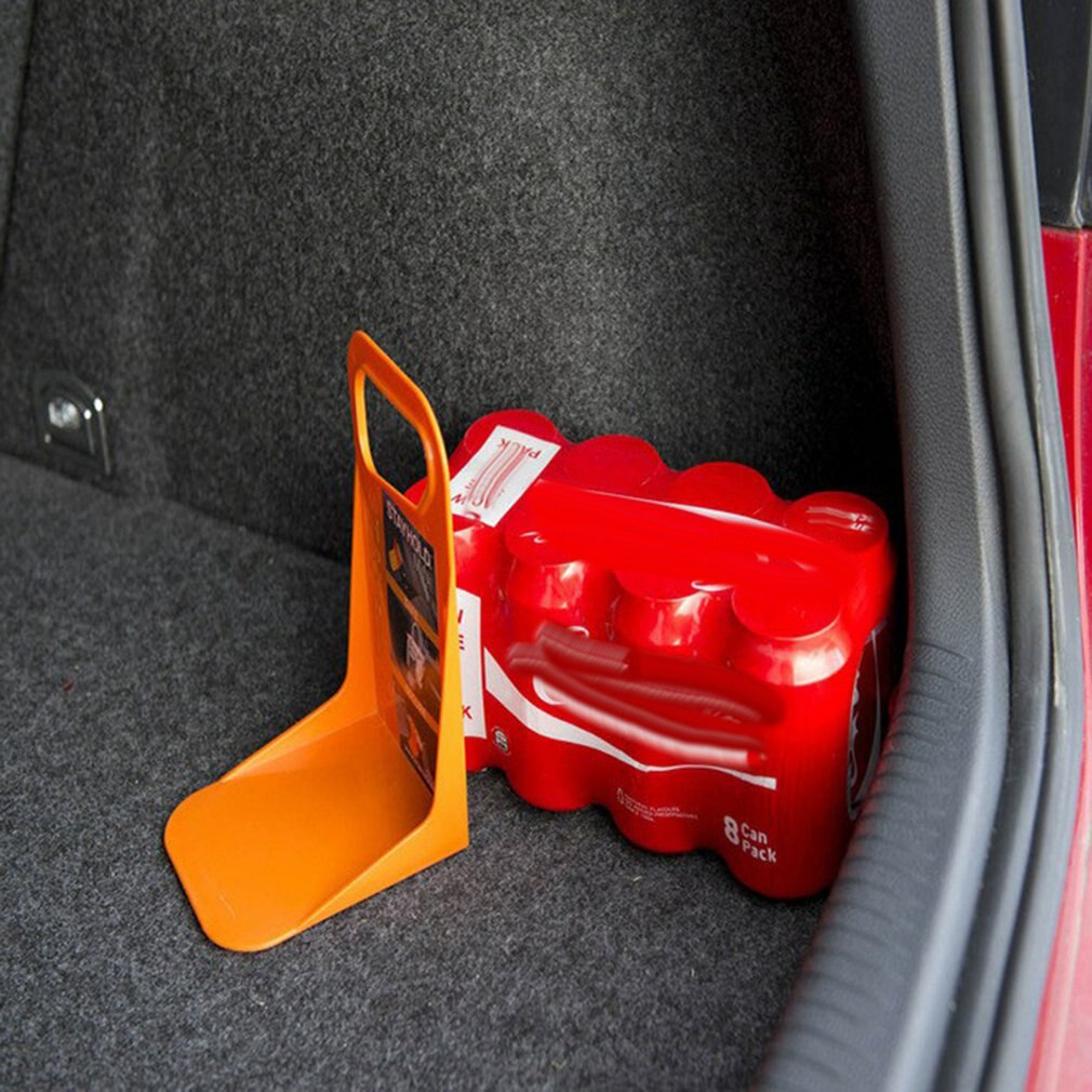 Bil bagagerum opbevaringsboks fast skillevæg bil plast baffel solid baffel tilbage auto bagagerum fast rackholder