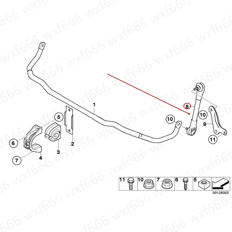 Voor balans bar bal hoofd Balans bar hanger Opknoping oor 528b mw530 Stabilizer staaf ondersteuning staaf Opknoping bal hoofd Kleine boom