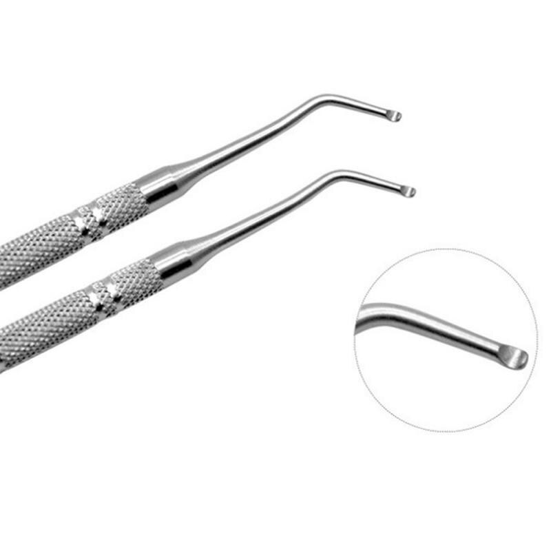 Herramientas de limpieza de huecos para uñas, cuidado de pedicura, paroniquia, podología, cutícula cutánea muerta, embellecedor, arte de uñas, herramienta de cuidado de manicura, 1 ud.