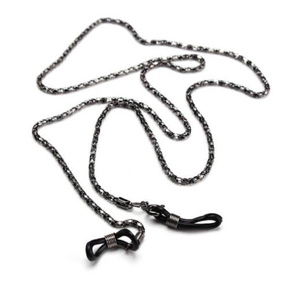 Di modo Oro Argento Colore Degli Occhiali Catene di Occhiali Da Sole Occhiali Holder Occhiali Da Sole Catena di Occhiali Neck Cord Fermo di Cinghia Occhiali: black