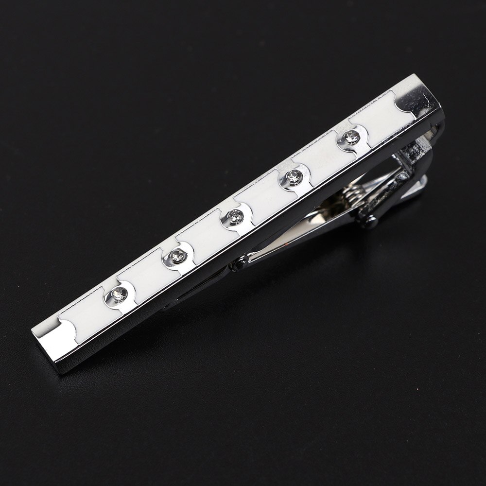 Brand Tie Clip Sieraden Eenvoudige Emaille Mens Business Luxe Bar Pinch Sluiting Tie Pin: 22