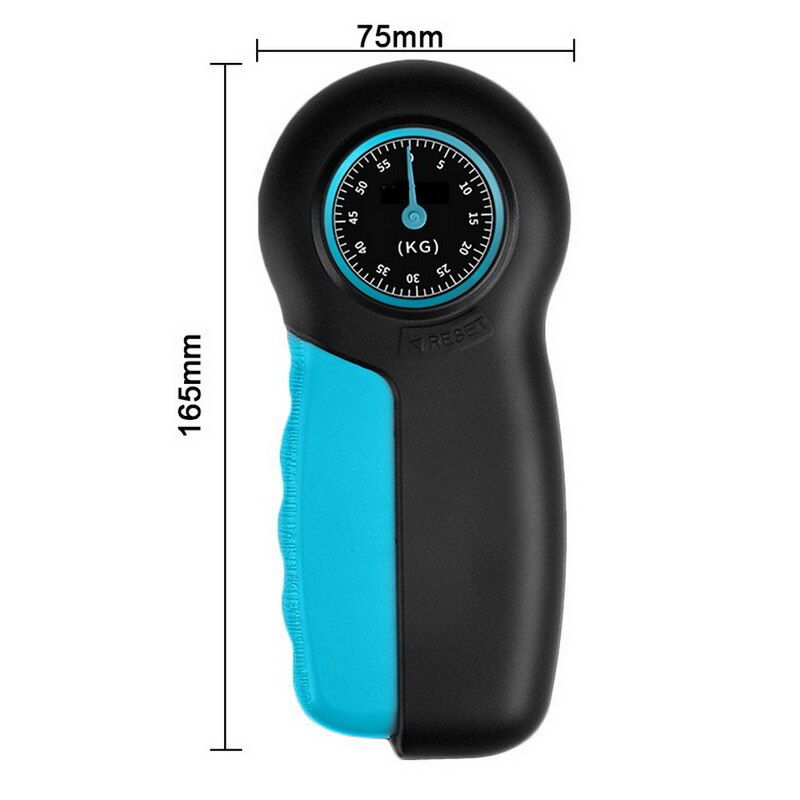Dynamomètre à main poignée puissance Force mètre main Force puissance 121lb / 55kg: A
