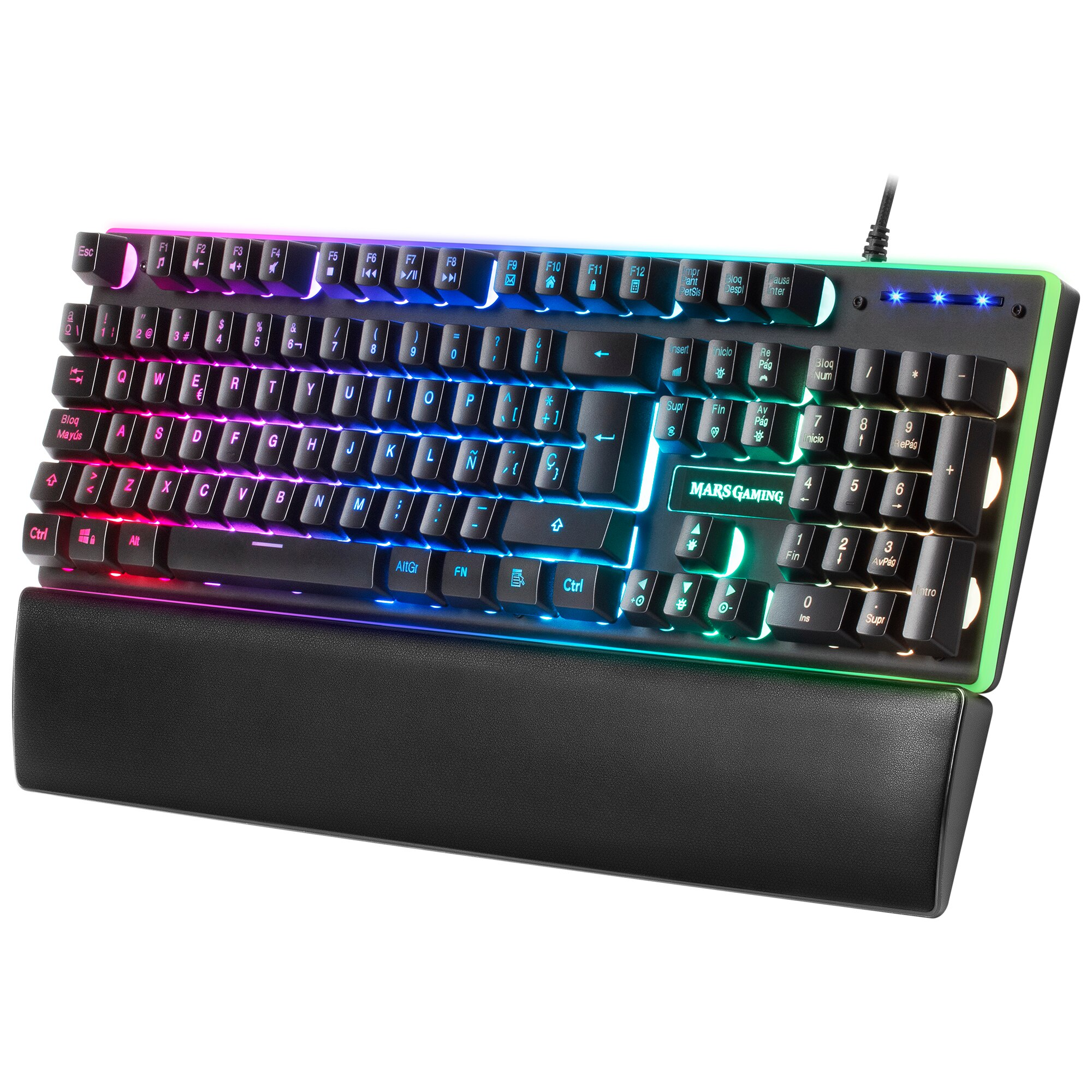 Mars Gaming Mkaxpt Clavier Compact Tkl H-Mech, Éclairage Rgb 9 Effets