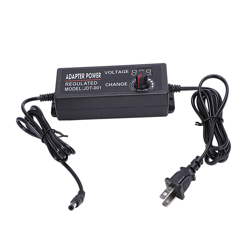 Verstelbare Ac Naar Dc 3V-12V Universele Adapter Met Display Sn Spanning Gestabiliseerde Voeding Adatpor 3 12 V(Us Plug)