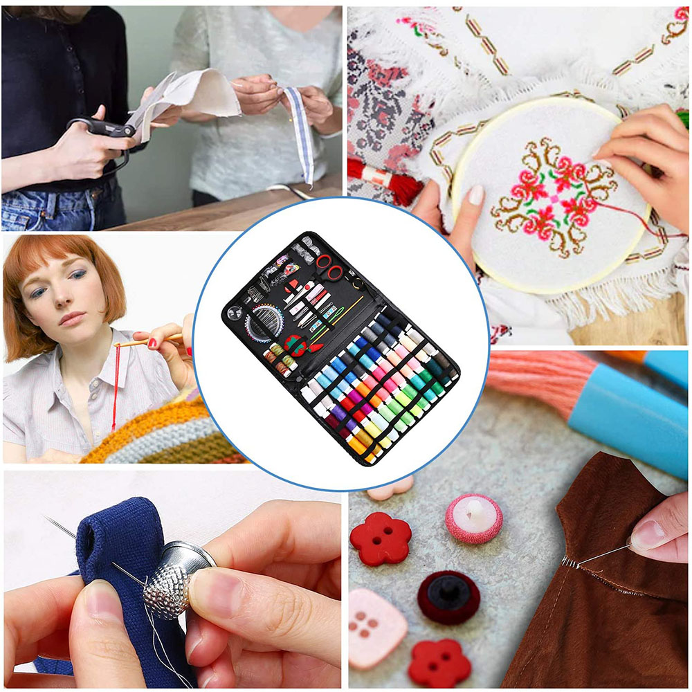 DIY Sewing Kits for Hand Quilting Stitching Embroidery Thread Arts Crafts Tools Accessories Sew Box 98/128/183/200/226 PCS Set