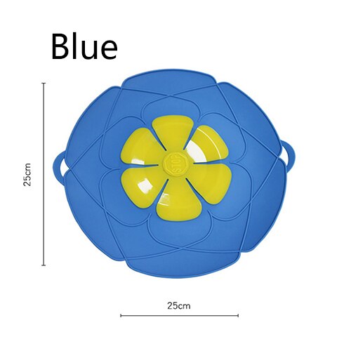 Siliconen Deksels Kookgerei Spill Stopper Siliconen Anti-Overflow Inpluggen Pot Deksel Keuken Accessoires Potten Kookgerei Huishoudelijke: Blue