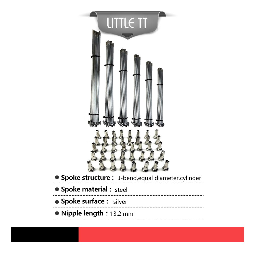 Rayons de 12G pour vélo électrique de montagne, 136/162/173/182/200/206/208/210mm, pièces de Conversion de moteur pour Ebike