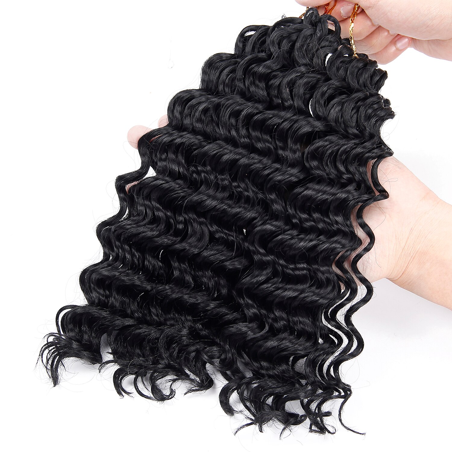 Ombre Braiding Hair Synthetic Hair Braids Extensions 3pieces/pack 10'' Freetress Deep Wave Crochet Hair Braid Afro Hair Braids