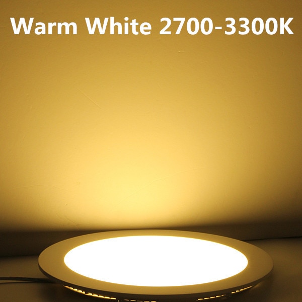 3W-25W Warm White/Natural White/Cold White LED ceiling recessed grid downlight / slim round panel light + drive