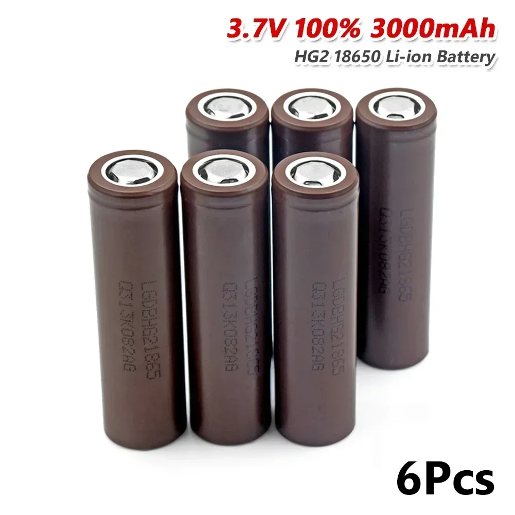 Hg2 18650 100 % neuer Original-3000-mAh-Akku 18650 Hg2 3,7 V Entladung 20 A Spezieller wiederaufladbarer OHg2-Akku 18650-Akku: Rot