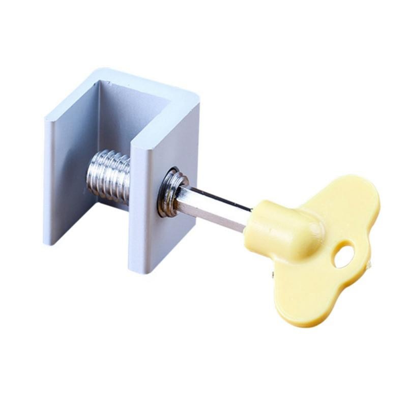 Aluminum Alloy Window Safety Lock Adjustable Mobile Anti-theft Window Lock Restrictor Kids Baby Safety Locks Stopper Door Lock