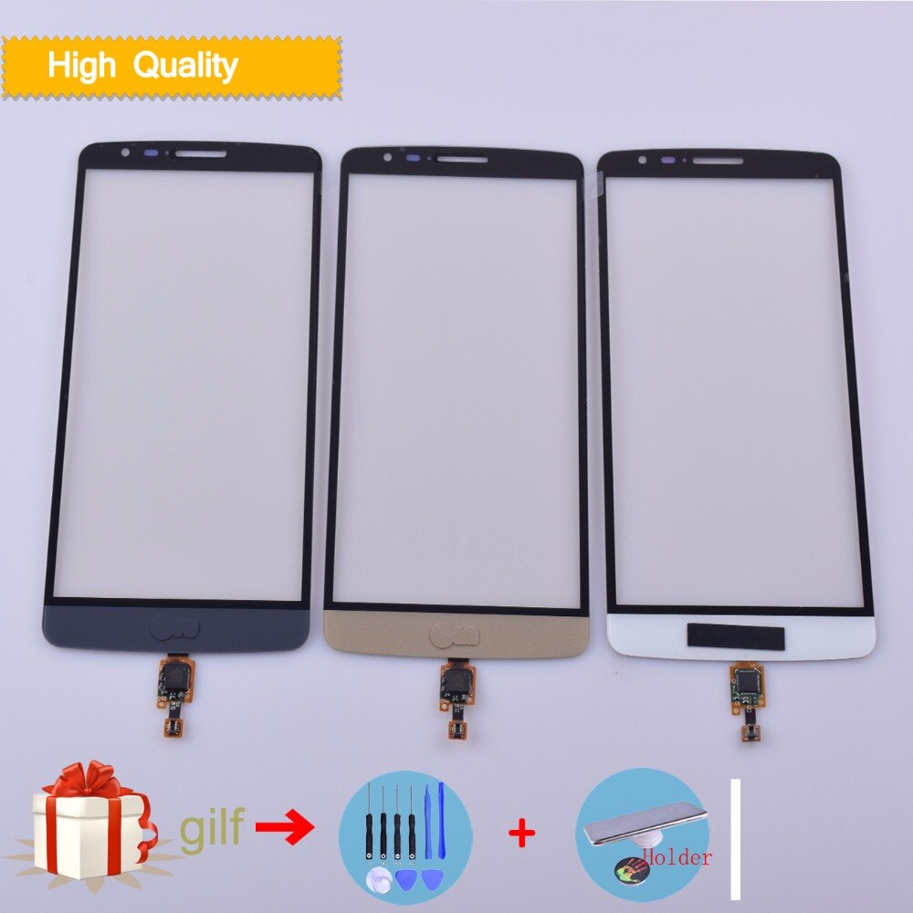 Touchscreen  d690 voor lg  g3 stylus  d690n d690 touchscreen digitizer sensor glazen lens paneel zwart wit goud vervangende onderdelen