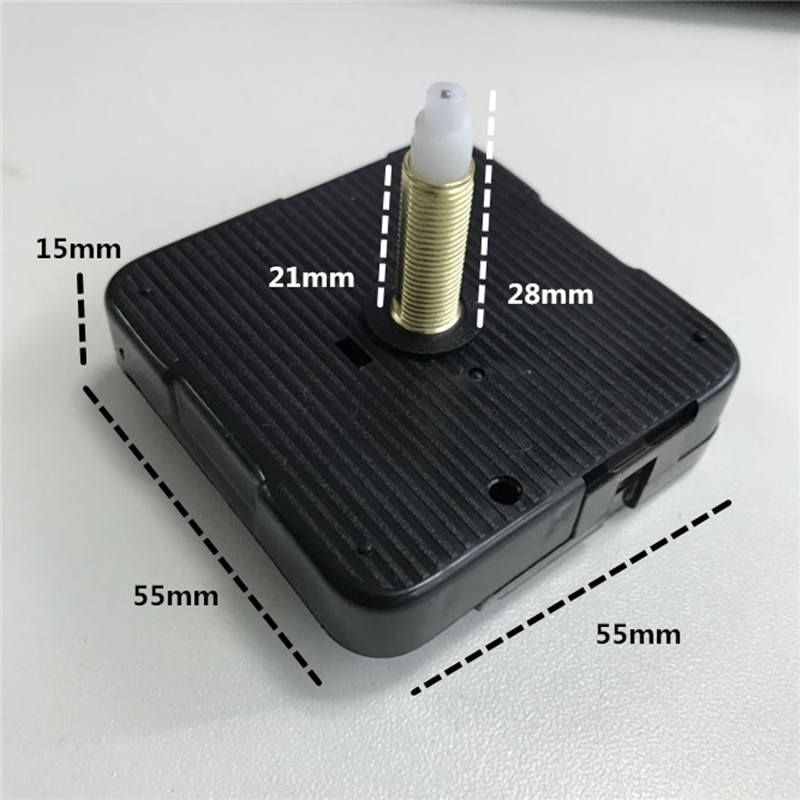 Grote Klok Lange Pointers Opknoping Diy Quartz Horloge Stille 28Mm Wandklok Beweging Quartz Reparatie Beweging Klok Mechanisme Onderdelen