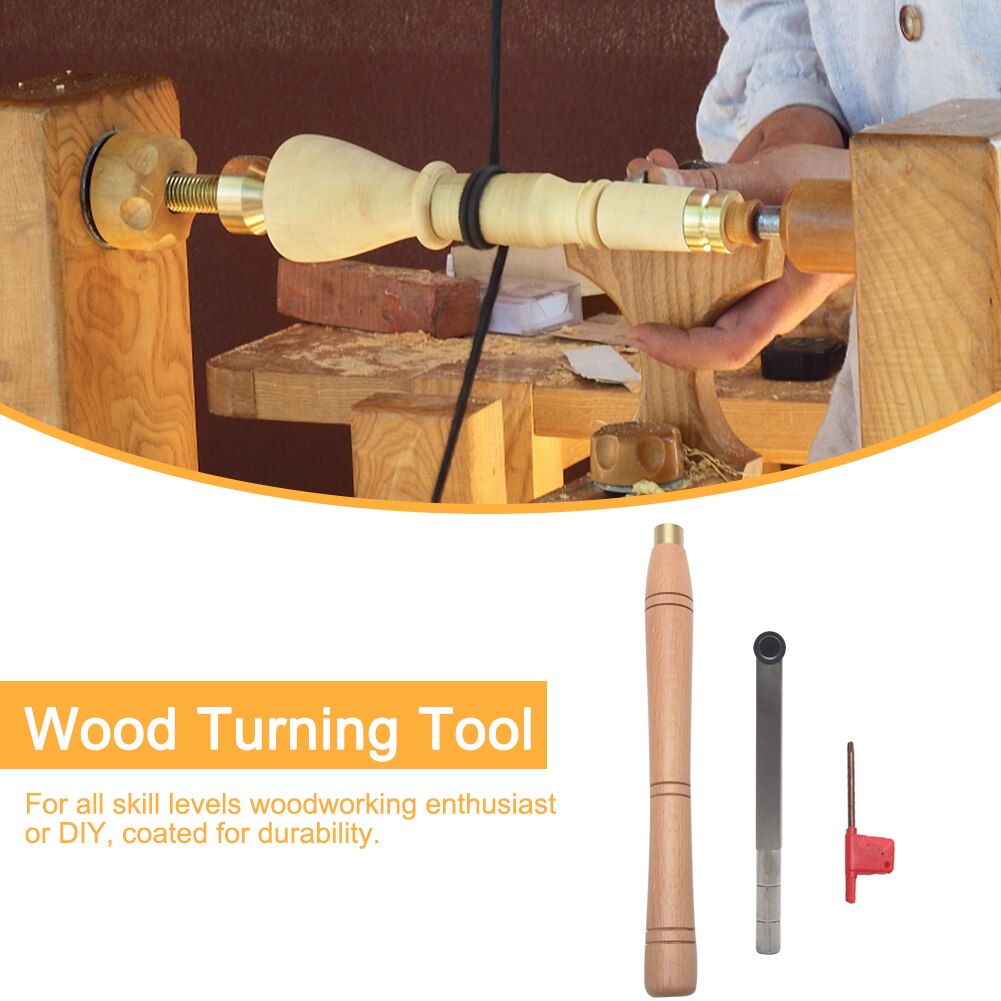 Portable Round Blade Woodworking Home Wood Turning Tool DIY With Handle Chisel Practical Insert Cutter Hobbyist Lathe Sharpening