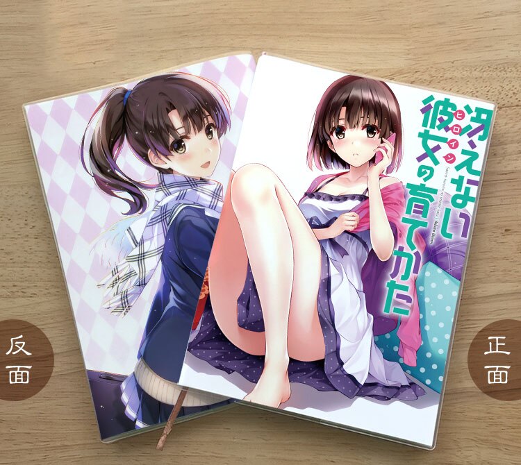 Anime saenai heroine keine sodate-kata notebook Student Memorial Tagebuch Geburtstag Notizblock: M