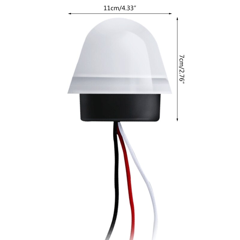 AS-20 Rainproof Automatic Auto On Off Photocell Street Light Sensor Switch 220V E5BE