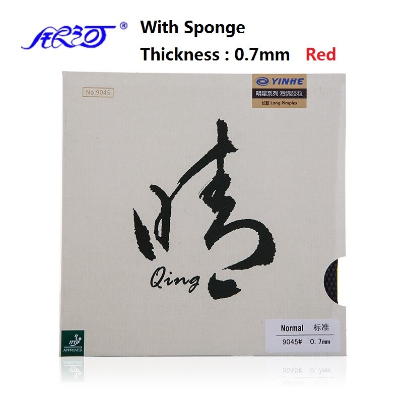 YINHE-Tenis De Mesa Galaxy QING, Tenis De Mesa largos, con/sin pipas De esponja: Red With Sponge