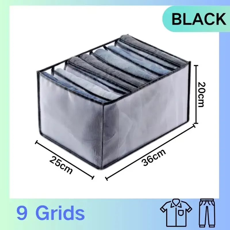 Foldable Wardrobe Organizers Underwear Organizer Box Bra Underwear Sock Organizer Box for Underwear Socks Pants in the Cabinet: Clear
