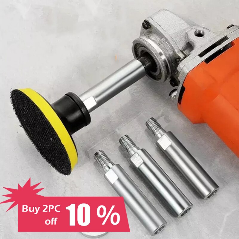 Angle Grinder Extension Connecting Rod Stainless Steel Extender Shaft Set Accessoriesfor Rotary Polisher Car Polisher M10 M14
