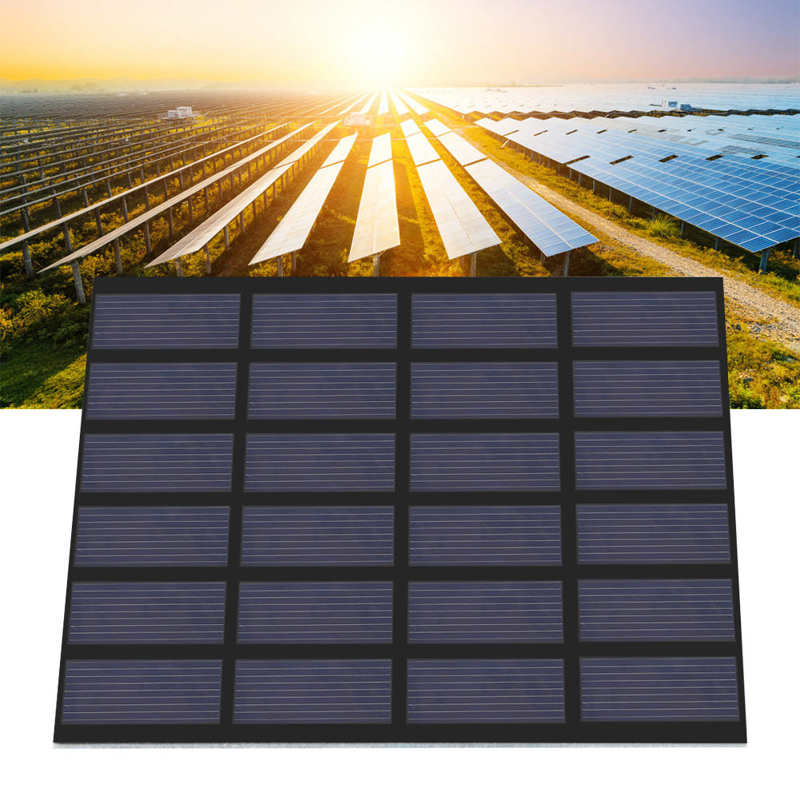 solar panel 1.5W 6V Mini Polysilicon Solar Panel PET Laminated Board DIY Battery Charger for Outdoor solar cells