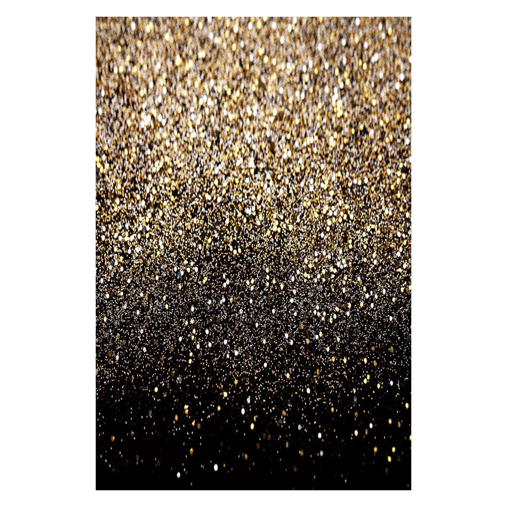 150*210cm fotografisk bakgrund vinyl fest glitter svart guld prick fotostudio bakgrund fotografi fest bakgrund