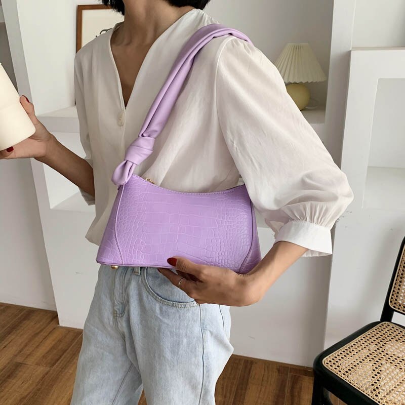 Sacs à main en cuir PU pour femmes, sacs à bandoulière en couleurs solides petite , fourre-tout pour voyage , décontracté