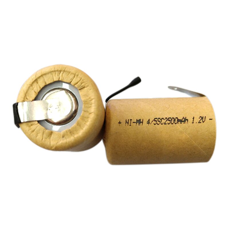 4/5SC 1,2 V 2500mAh Ni-Mh SC Batterie Zelle für DIY Energie Werkzeuge Batterie Elektronische Spielzeug NIMH batterie mit schweißen Registerkarten