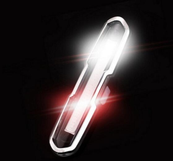 Fietslicht Fiets Fietsen Waterdichte Lithium Batterij Led Fiets Achterlicht Fietshelm Light Lamp Mount Fiets Accessoires: Red White