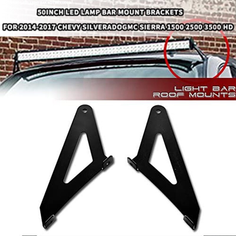 Dach Säule 50 Zoll LED Licht Lampe Bar Halterung Bausatz Für Chevy Silverado GMC Sierra 1500 2500 3500 HD: Ursprünglich Titel