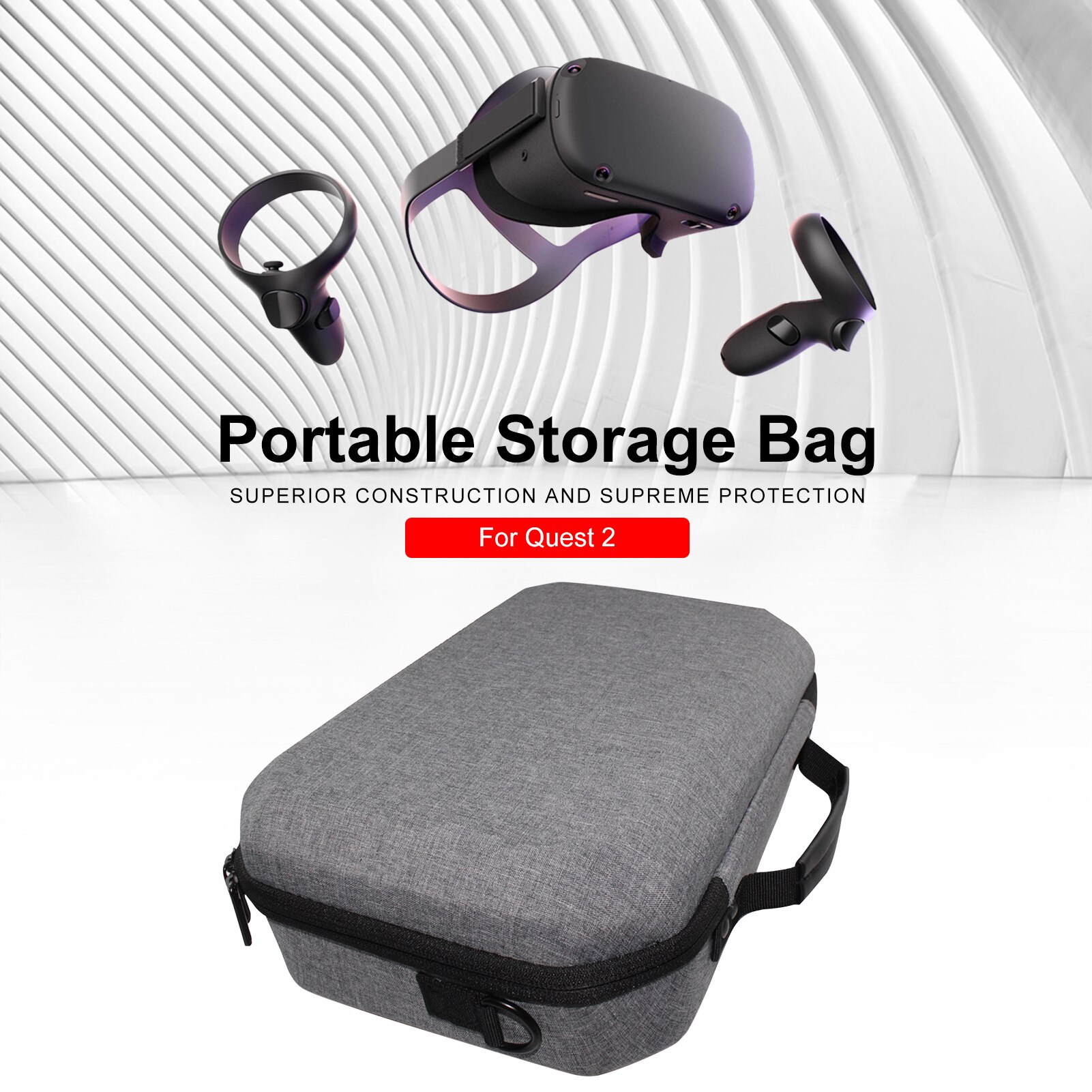 Travel Storage Case for Quest 2 Storage Case Protection Bag for Oculus Quest All-in-one VR VR Headsets Bag Safe Hight