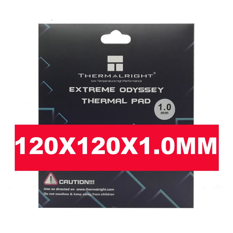 Thermalright Thermal pad 120X120mm 12.8 W/mK 0.5mm 1.0mm 1.5mm 2.0mm High Efficient thermal conductivity Original authentic: 120x120x1.0