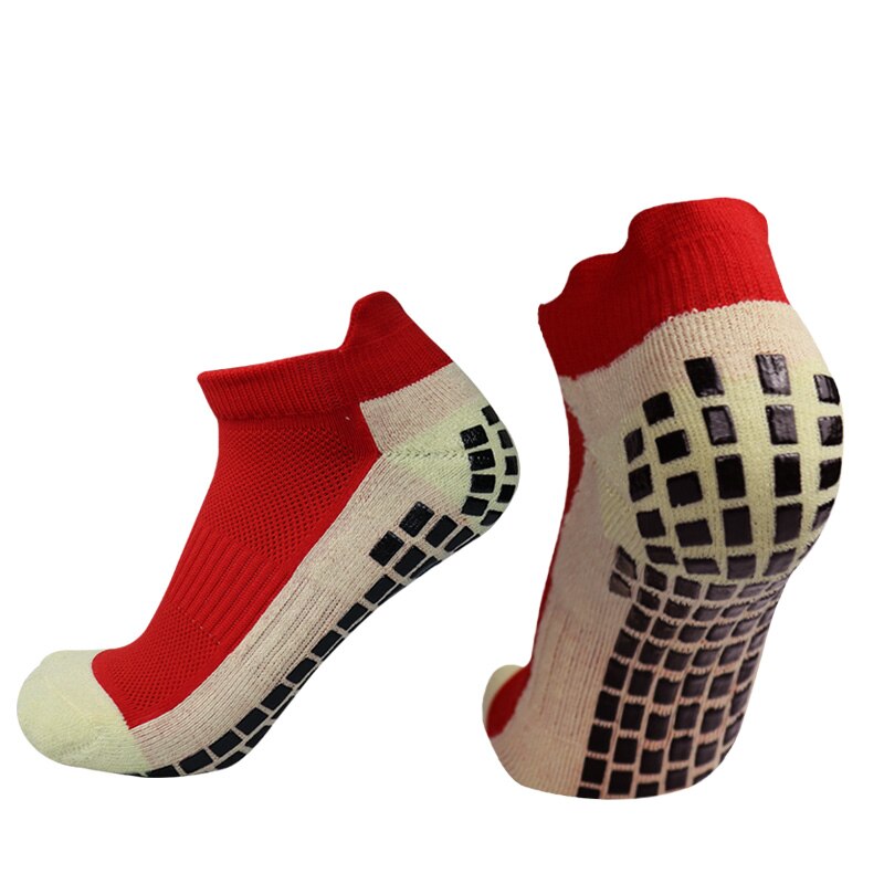 Anti-slip Soccer Socks Men Women Outdoor Sport Grip Football Socks antideslizantes de futbol: Silver