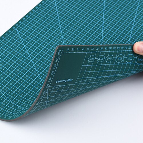 PVC Cutting Mat A4/A3 Durable Self-healing Cut Pad Patchwork Tools Handmade Diy Accessory Cutting Plate Dark Green