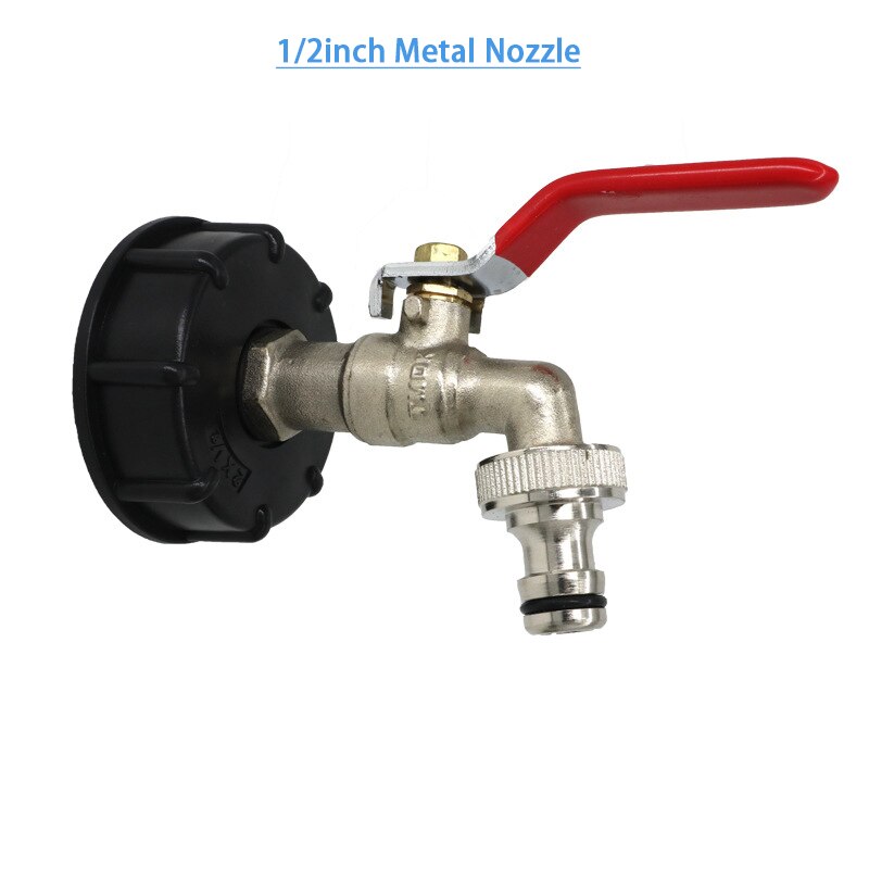 IBC Tank Adapter S60X6 To Brass Tap 1/2" 3/4" Replacement Valve Fitting Parts For Home Garden Water Connectors: B