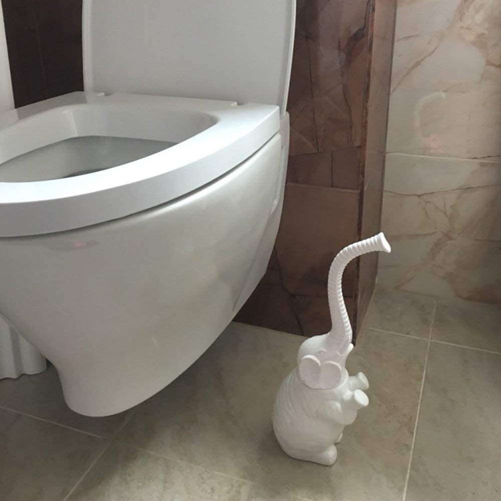 Brosse de toilette en forme d&#39;éléphant, brosse de toilette à poils doux de salle de bain en forme d&#39;éléphant détachable à long manche, Gi de noël et du nouvel an