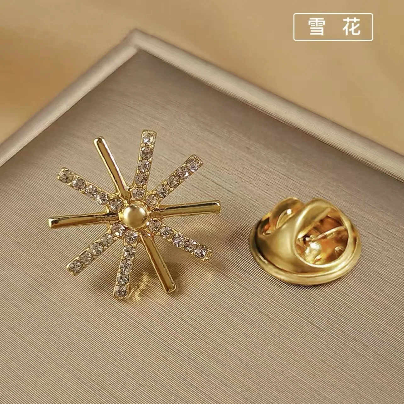 Conjunto de broches de para mujer, broches con lazo de flores, Pin de solapa antideslumbrante de Metal, alfileres fijos para ropa, suéter, abrigo, accesorios de ropa: COLOR ORO ROSADO