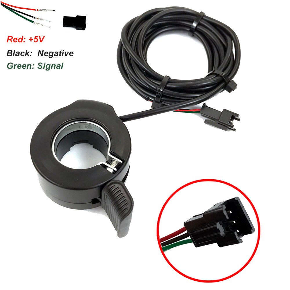 Elektrische Fiets 130X Thumb Throttle 12V24V36V48V60V72V Sm/Waterdichte Plug Ebike Links/Rechts Fiets Gaspedaal Accessoires: 130X SM