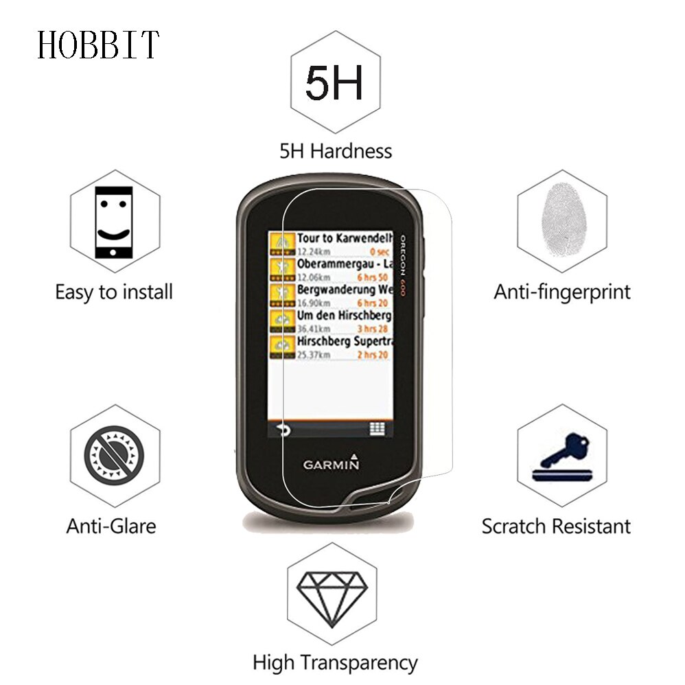 3Pack For Garmin Oregon 600 600T 650 650T 680 Touchscreen Handheld GPSExplosion-proof Screen Protector Clear Anti-shock Film