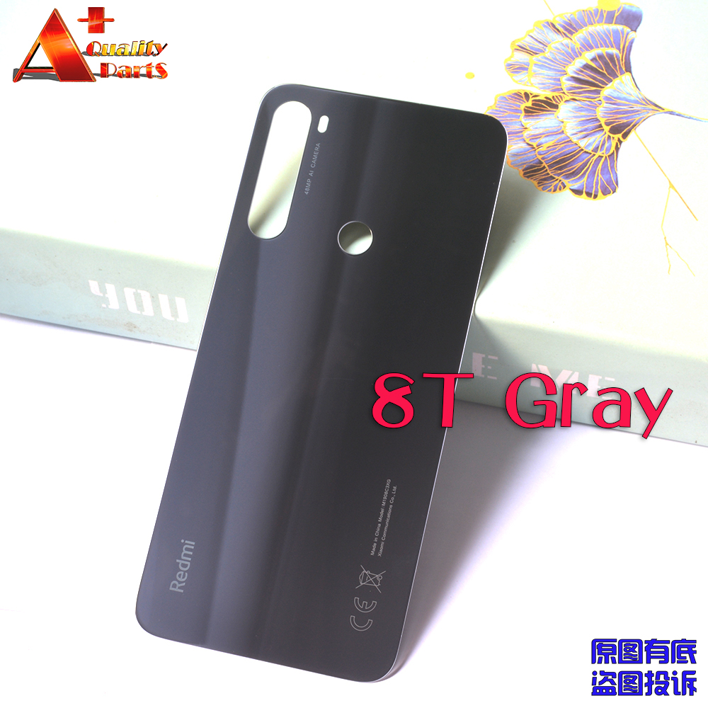Para Redmi Note 8 Pro Note 7 proOriginal batería puerta cubierta trasera carcasa para Redmi Note8 Note7: Note 8T Gray