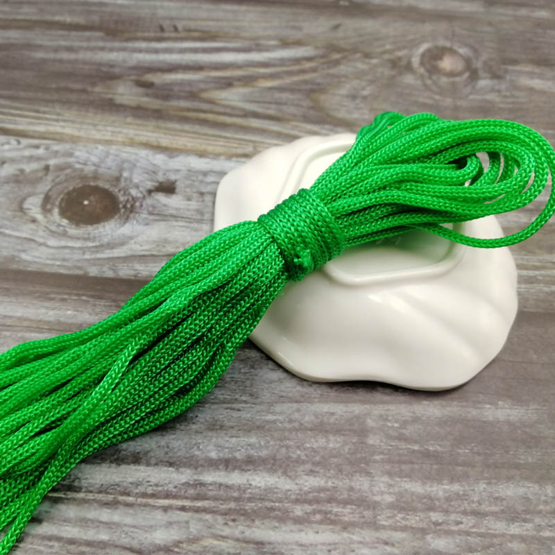 10meters 5mm nylon Rope Cords Craft Decorative Twisted Thread DIY handmade Accessories home Decoration Cord: Grass green