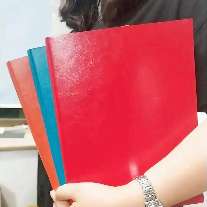 A5 A6 B5 Business increase thick Notebook Office meeting minutes Notepad leather soft copy line pages Diary Stationery