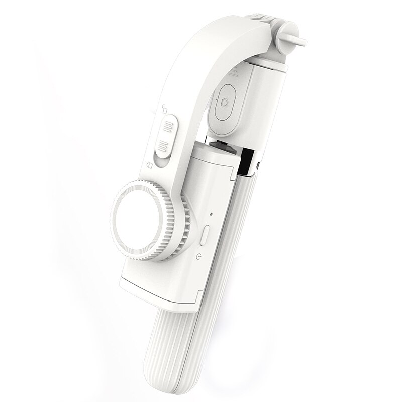 Estabilizador de mano Gimbal para teléfono móvil trípode de Grabación de Vídeo Gimbal portátil para Iphone/Android/Huawei Mini trípodes: Blanco